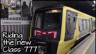 Riding the new Merseyrail Class 777 on the Kirkby branch  Merseytravel Kirkdale Liverpool 1822023 [upl. by Files]