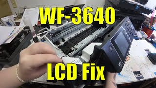 Fix Printer LCD Panel not responsive for WF3640 WF3620 [upl. by Ellehcirt]