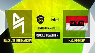 Dota2  Blacklist International vs MAGINDONESIA  Game 2  ESL One Birmingham 2024  CQ  SEA [upl. by Htrag711]