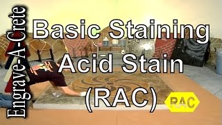 Basic Concrete Staining  Acid Stain [upl. by Weed810]