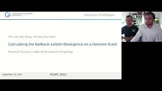 Calculating the KullbackLeiblerDivergence on a Genome Scale  PCHPC 2022 [upl. by Einhpets]