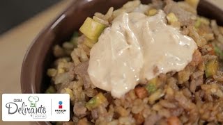 Receta de Yakimeshi al chipotle  Cocina Delirante [upl. by Yessydo]