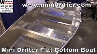 MiniDrifter Flat Bottom Boat Easy Use For Lakes And Ponds  Weekend Sportsman [upl. by Anelrihs]