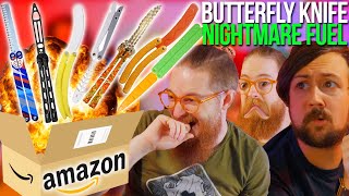 What is The Worst™️ Balisong on Amazon  Hilarious Unboxing [upl. by Eyllom]