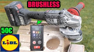 LIDL Meuleuse dangle 20V PARKSIDE PERFORMANCE PWSAP 20Li E5 brushless 125MM Cordless Angle Grinder [upl. by Effy717]