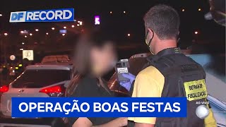 Começa nesta quinta 28 operação Boas Festas para reforçar a fiscalização no trânsito  DF Record [upl. by Nomead833]