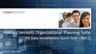 HumanConcepts Suite  HR Data Visualization Quick Tour Part 2 [upl. by Nita]