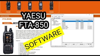 YAESU FTA850L ADD MEMORY CHANNEL USING RADIO AND PC Software [upl. by Lizzie]