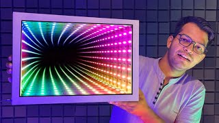 How To Make INFINITY MIRROR Light  Decoration Light kaise banaye [upl. by Ettereve]