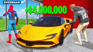 Stealing SUPERHERO Cars In GTA 5 [upl. by Malek]