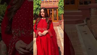 Aiman khan new video looking stunning in red dress aimankhan [upl. by Atel85]