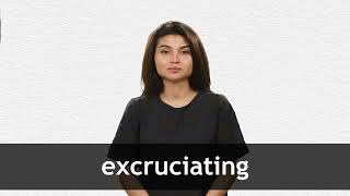 How to pronounce EXCRUCIATING in American English [upl. by Elyse]