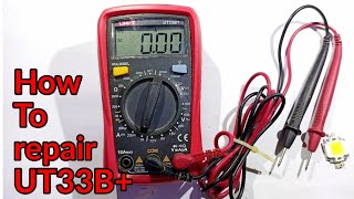 How to repair UNIT UT33B multimeter fault in current measuring function [upl. by Kronick]