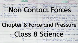 Non Contact Forces Chapter 8 Force and Pressure Class 8 Science [upl. by Tsirc]