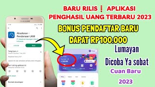 BARU RILIS❗DAFTAR BARU DAPAT 100000 EVENT APLIKASI TERBARU  APLIKASI PENGHASIL UANG SALDO DANA [upl. by Calore883]