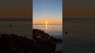 🌅 Sunset vibe 🌅 travel sunset sunsetlovers travelvlog travelblogger beach europe slowliving [upl. by Behka]