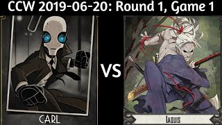 201906201 EXCEED CCW Round 1 Game 1 Ds Carl vs MadFnorders Iaquis [upl. by Ahsinned699]