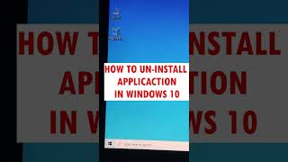 HOW TO UNINSTALL PROGRAMS  Uninstall Apps IN WINDOWS 10 [upl. by Keyser]