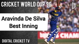 Aravinda De Silva Best Inning  ZIMBABWE vs SRI LANKA  Cricket World Cup 96  DIGITAL CRICKET TV [upl. by Romulus]