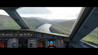 MSFS 2020  Vagar Faroe Islands RNP approach  4K  Ultra [upl. by Yrakaz]