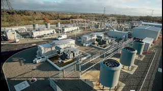 Onshore substation construction at Bolney near Twineham [upl. by Ormsby]