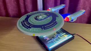 USS Enterprise NCC1701C Model kit built and lit [upl. by Ahsin]