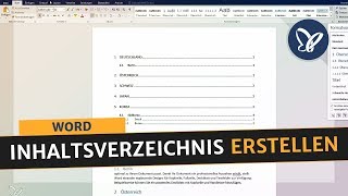 Word Tutorial Inhaltsverzeichnis erstellen manuelle und automatische Funktion [upl. by Rohpotsirhc]