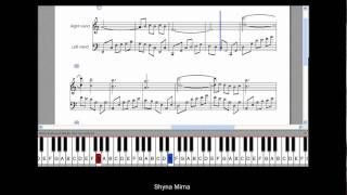 Amelie Poulain  La Valse Piano tuto slow speed [upl. by Killian627]