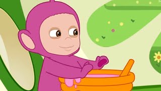 Tiddlytubbies  Messy custard hands  Tiddlytubbies Full Episodes [upl. by Crescin]