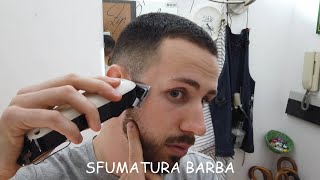 Come tagliarsi la barba da soli METODO PER TUTTI Barba completa  Sfumatura Tutorial Dettagliato [upl. by Anoerb]