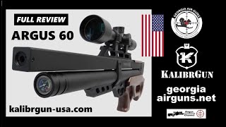 Kalibrgun ARGUS 60 Full Review a Top PCP Bullpup for Pellets or Slugs [upl. by Brezin]