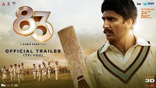 83  Official Trailer  Telugu  Nagarjuna Akkineni  Ranveer Singh  Kabir Khan  24TH DEC [upl. by Namrehs]