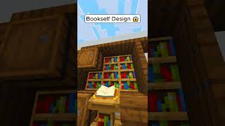 Minecraft Bookself Design 😱 もういいよ shorts minecraft [upl. by Tennek191]