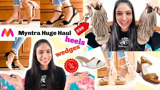 A Huge quotMyntra Haulquot  Affordable Heels  Myntra Try  On Haul  Anis VlogBox [upl. by Rufe]