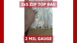 VALUE Zip Reclosable Lock Bags 3 x 5 x 2 Mil Case1000 [upl. by Ayanaj190]