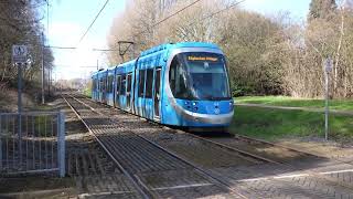 West Midlands Metro Trams At Loxdale 5 March 2024 [upl. by Simonne]