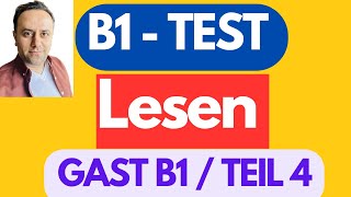 Das ist neu  GAST DTZ B1 Lesen Teil 4  Deutsch lernen  B1 Prüfung Leseverstehen Mit Lösungen [upl. by Lerred]