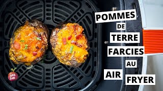 POMME DE TERRE FARCIE AU AIR FRYER 🥔  Patate au four air fryer [upl. by Behka]