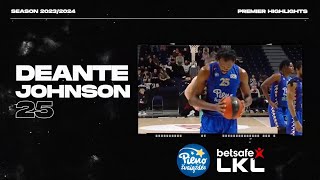 Deante Johnson 69 Forward  Lithuania Pieno Zvaigzdes Season Highlights 20232024 [upl. by Eisle]