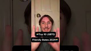 Top 10 most LGBTQ Friendly States 2024 [upl. by Rehsu329]