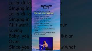 Becky G  Shower Lyrics shorts [upl. by Avilla562]