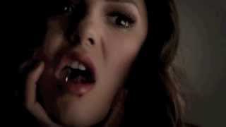 Elena feeds Katherine the Cure TVD 4x23 [upl. by Arytal292]