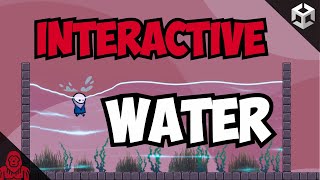 Create Interactive 2D Water From Scratch Unity Tutorial [upl. by Drobman]