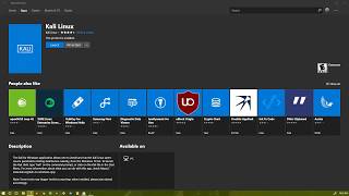 Install Kali Linux On Windows via Microsoft Store [upl. by Nnyllatsyrc]