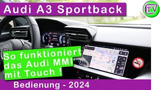 Audi MMI Infotainment Audi A3 2023  2024 [upl. by Sucramad]