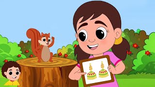 Kathbirali Kathbirali কাঠবেড়ালি Aaj Amader Chuti Bengali Cartoon Video for Kids [upl. by Graubert]