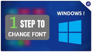 How to Change the Default Font in Windows  Easy Tutorial [upl. by Latty]