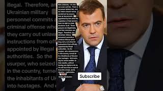 Dmitry Medvedev about Zelensky Quotes [upl. by Nnaaihtnyc]