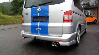 Volkswagen VW T5 20 TDI Sound Exhaust [upl. by Orvil294]