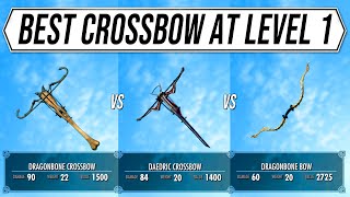 Skyrim Best Weapons  How to get Daedric crossbow at Level 1 [upl. by Clougher172]